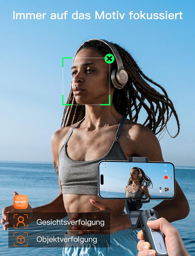 hohem iSteady XE Gimbal Stabilisator für Smartphone, 3-Achsen Tragbarer & Faltbarer Smartphone Gimba