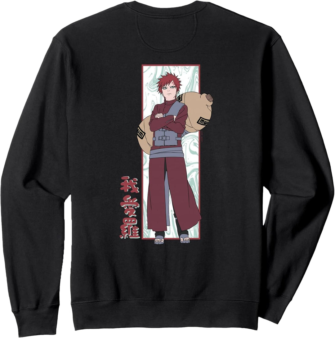 Naruto Shippuden Gaara Marmor Hintergrund Sweatshirt