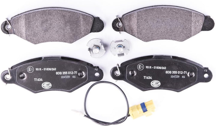 HELLA PAGID 8DB 355 012-711 Bremsbelagsatz - T1634 - Dicke/Stärke: 18mm - Bremssystem: Bosch - mit i
