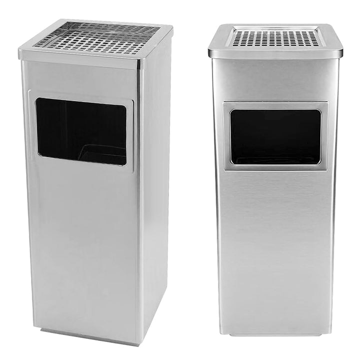 Runder Aschenbecher für den Aussenbereich, lackierter Edelstahl, 30L/35L/48L, abnehmbarer Büro-Mülle