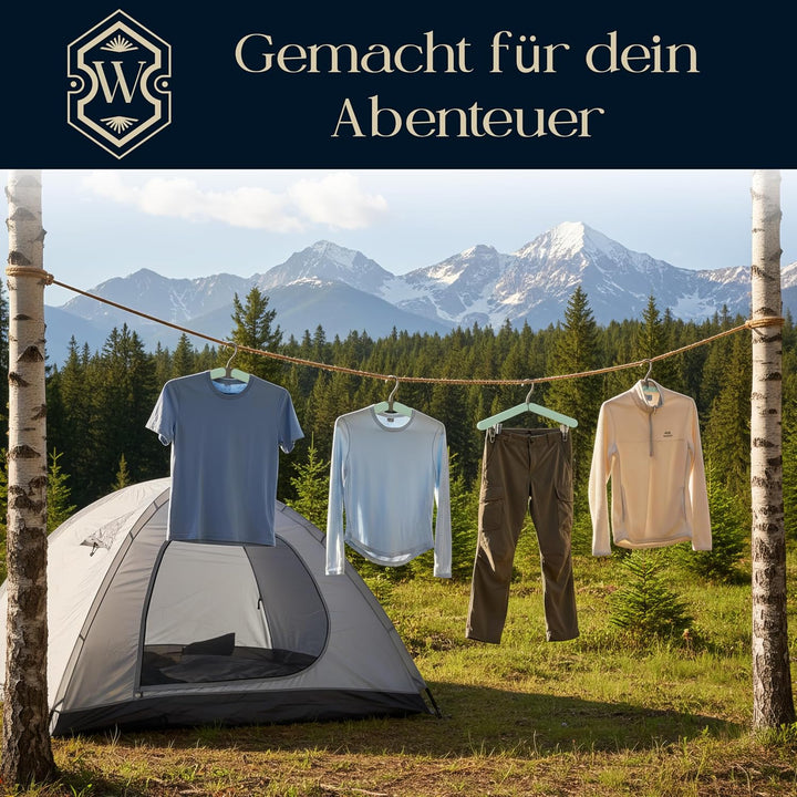 Faltbare Reise Kleiderbügel 3er Set | Platzsparend & Leicht | Ideal für Urlaub, Camping, Hotel & Zuh