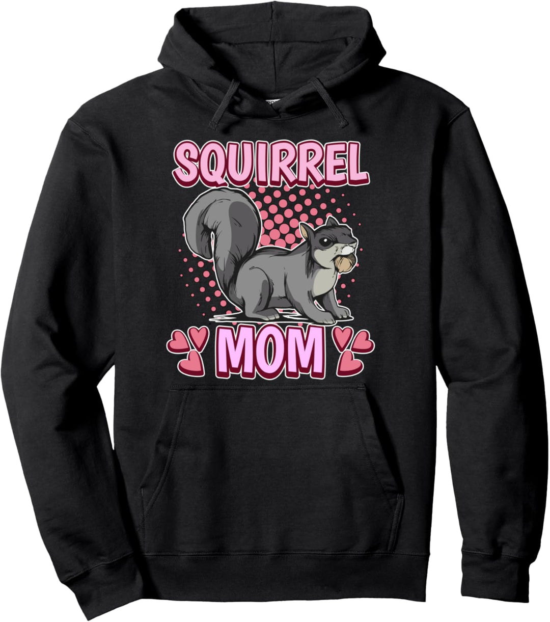 Damen Squirrel Mom Mama Muttertag Eichhörnchen Pullover Hoodie