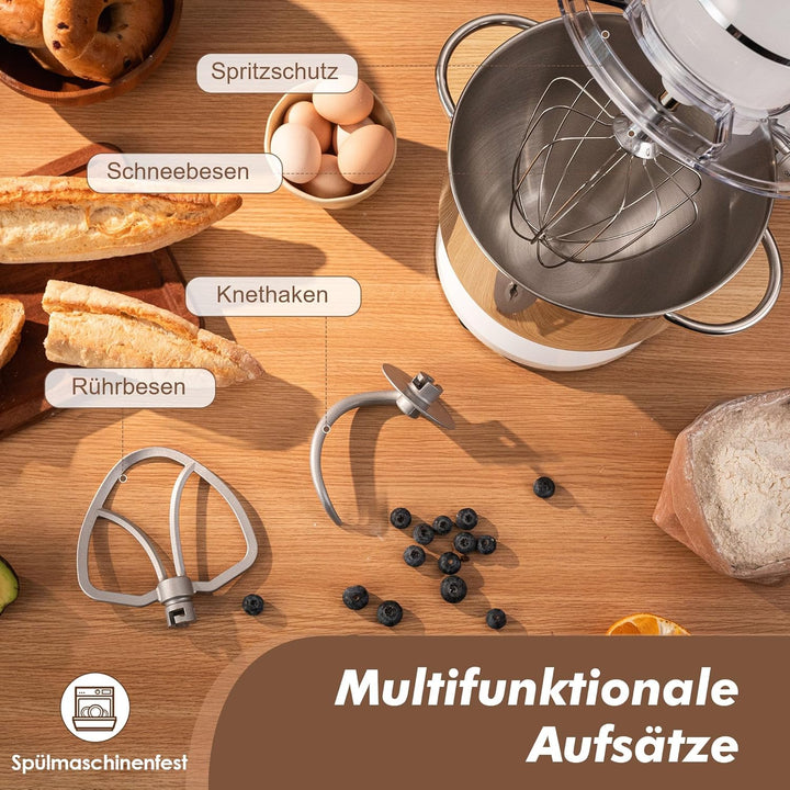 Fab-Serie 8L Küchenmaschine von Kitchen in the box, leistungsstarke Rührmaschine bis zu 2000W, ideal