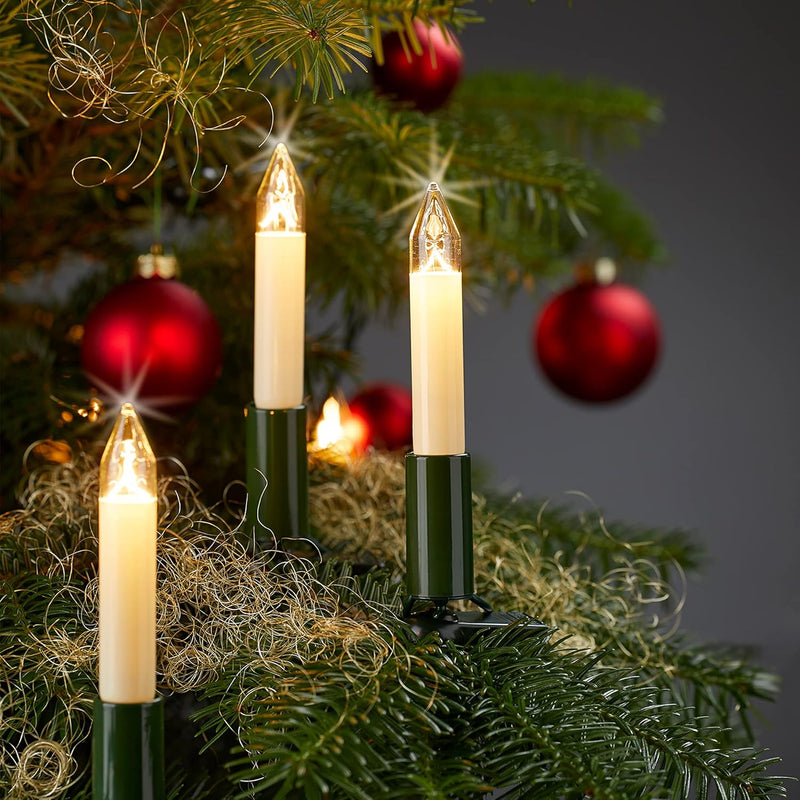 hellum Lichterkette aussen Weihnachten, Lichterkette Weihnachtsbaum Made-in-Germany, 11,2m Lichterke