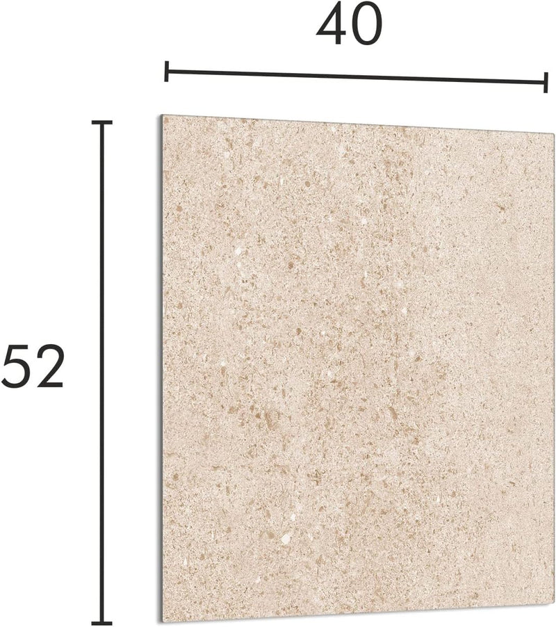 DarHaus Herdabdeckplatte einteilig 40x52 cm Ceranfeld Abdeckung Glas Spritzschutz Abdeckplatte Glasp