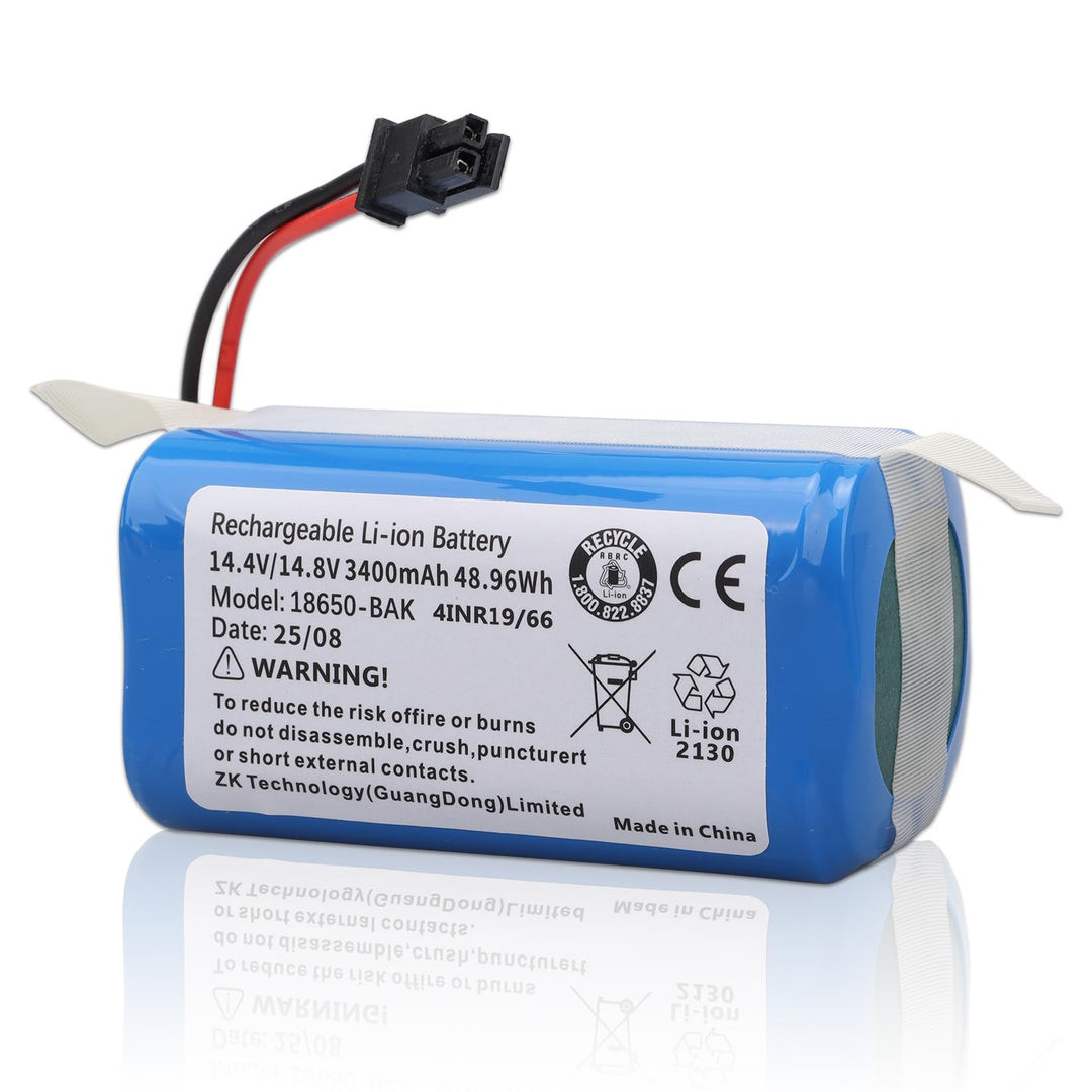 3400mAh Ersatzakku Kompatibel mit Tikom G8000 PRO Roboterstaubsauger Akku für Tikom G8000 PRO