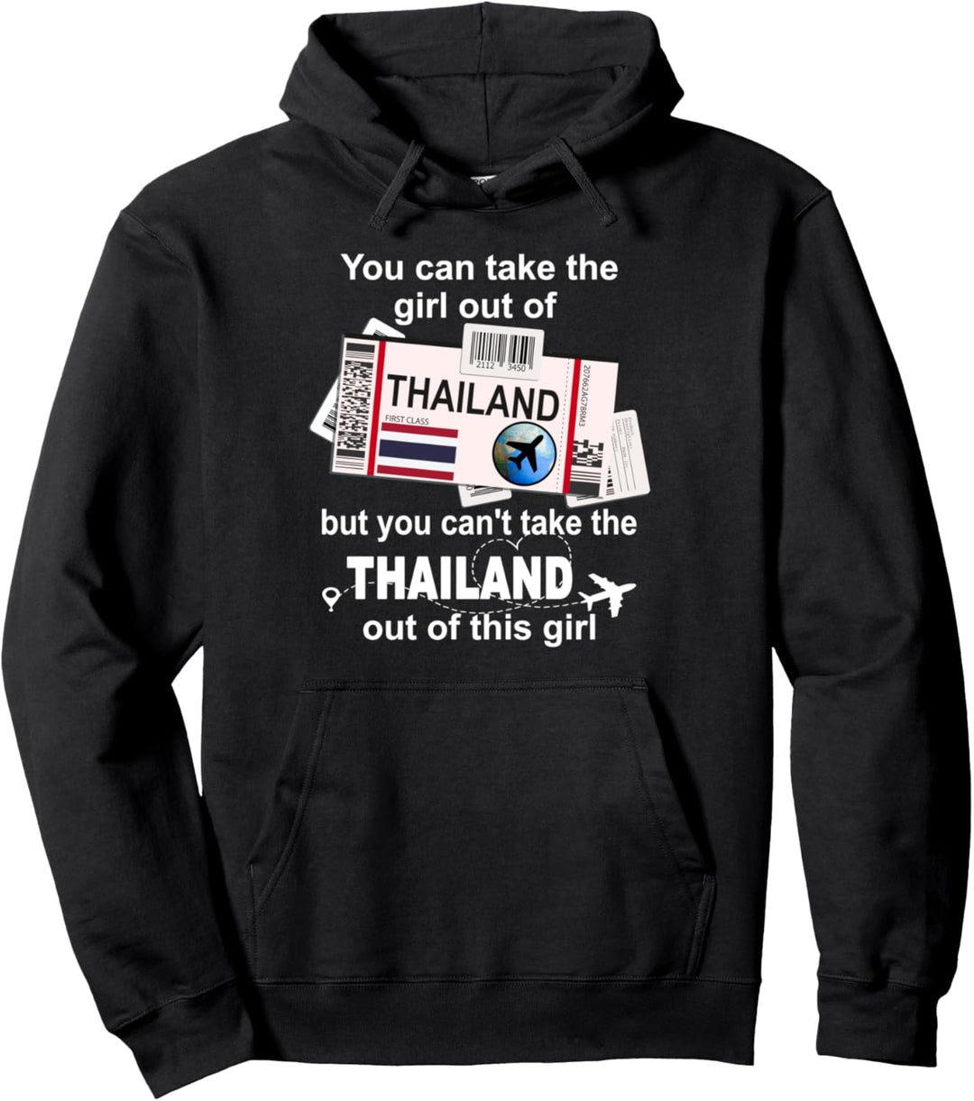 Thailand-Bordkarte — Mädchen aus Thailand — Thailand Pullover Hoodie