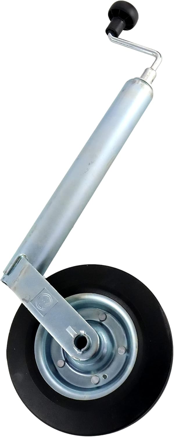 p4U Winterhoff Stützrad mit Klemmträger für Anhänger und Wohnwagen, 150 kg, 48 mm