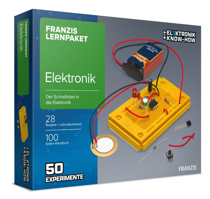 FRANZIS 65272 - Lernpaket Elektronik - Der Schnellstart in die Elektronik - 50 spannende Experimente