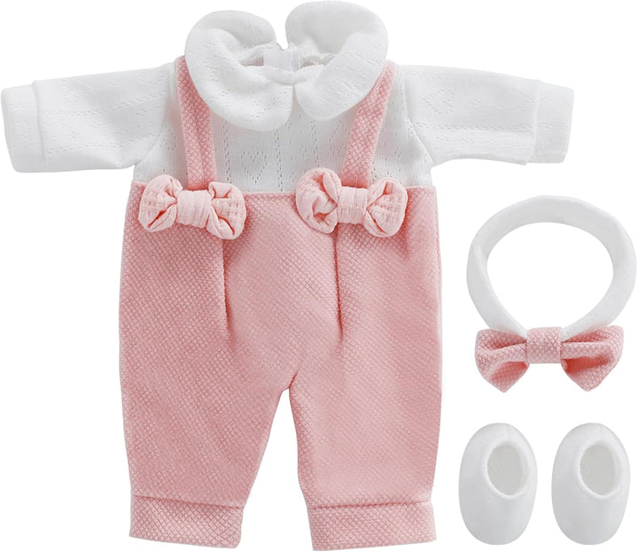 Puppenkleidung für 22-30 cm New Born Baby Puppen, Kleidung Bekleidung Outfits 4er-Pack (Keine Puppe)