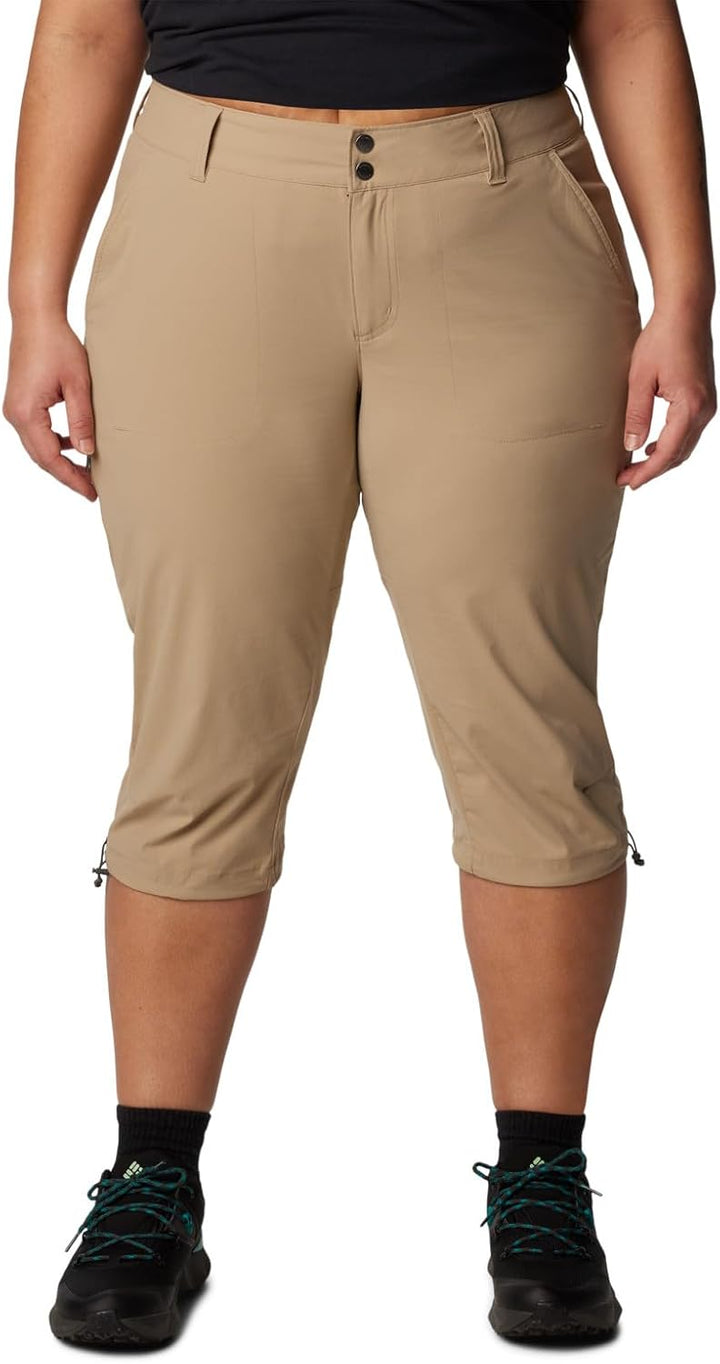 Columbia Damen Hose Saturday Trail II Knee Pants 18 Plus Long British Tan, 18 Plus Long British Tan