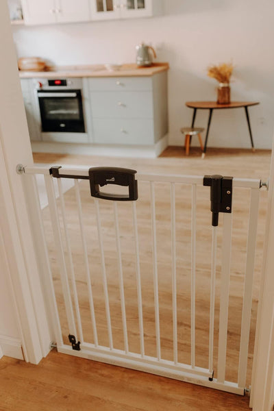 Türschutzgitter Easylock zum Klemmen für Öffnungen 68-232.5 cm aus Metall Passung 192,5 cm - 200,5 c