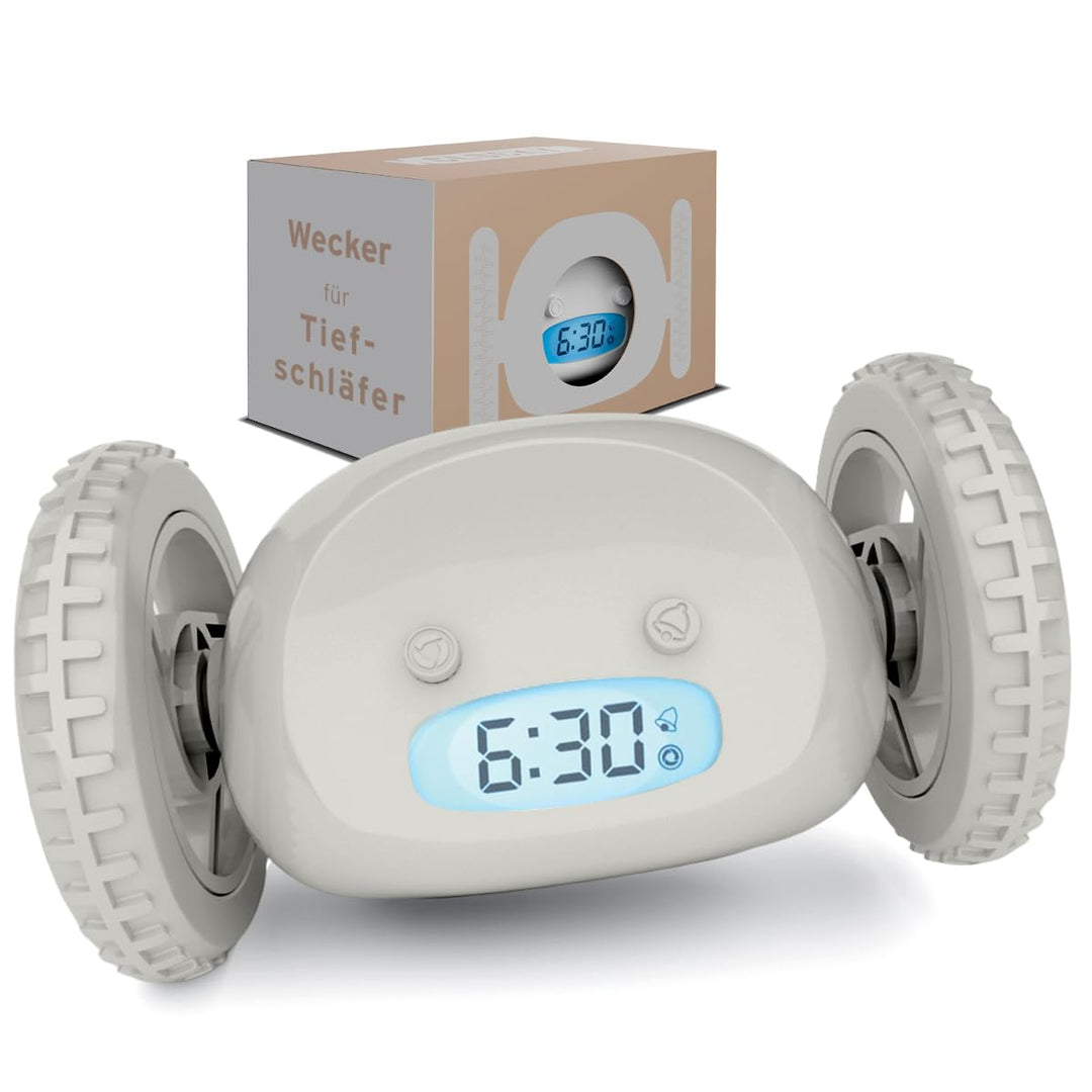 CLOCKY Lauter Wecker Digital Wecker Laut für tiefschläfer Erwachsene Jugendliche Lustig für schwerhö