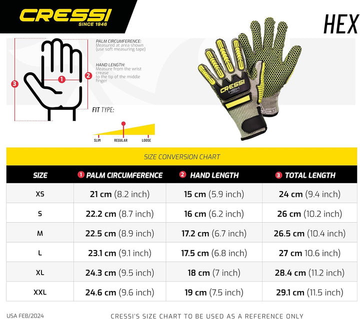 Cressi Unisex-Adult Hex Grip Gloves Tauchhandschuhe XS, XS