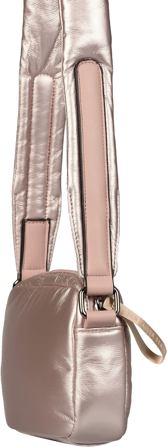 Denim TOM TAILOR ANABEL Damen Umhängetasche S, 20x6x14.5 Metallic Rose, Metallic Rose