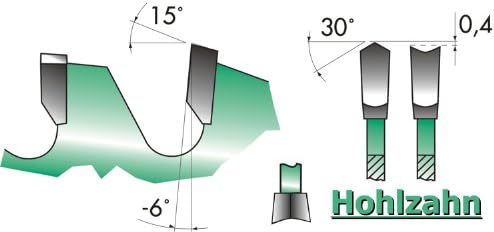 Edessö 44530330 HM-Kreissägeblatt Präzision-Spezial 2 KNL HW, Z=60 HD neg, 303 x 3,2/2,2 x 30 mm, Si