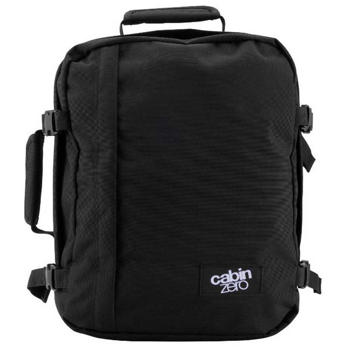 Cabinzero Unisex Classic Backpack 28 l Rucksack, Absolute Black, 29,5x39x20