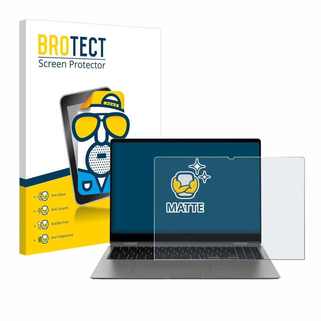 BROTECT Entspiegelungs-Schutzfolie für Samsung Galaxy Book5 Pro 360 16" Matte Displayschutz-Folie, A