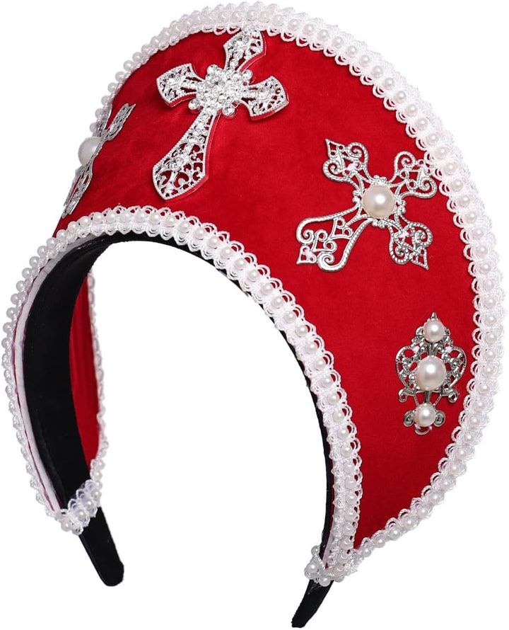 GRACEART Anne Boleyn Kunstperle Halskette Stil: 6 (Rot), Stil: 6 (Rot)