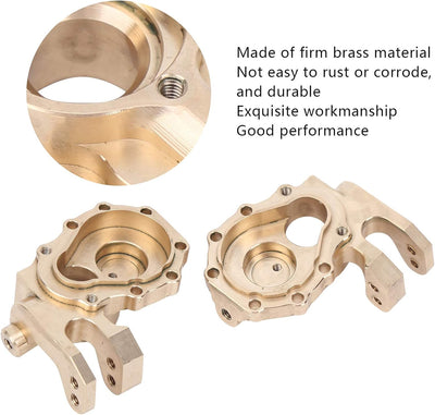 Rc Achsschenkel, Verbesserung der Stabilität des Autos Korrosionsbeständigkeit 2 Stück Messing Vorde