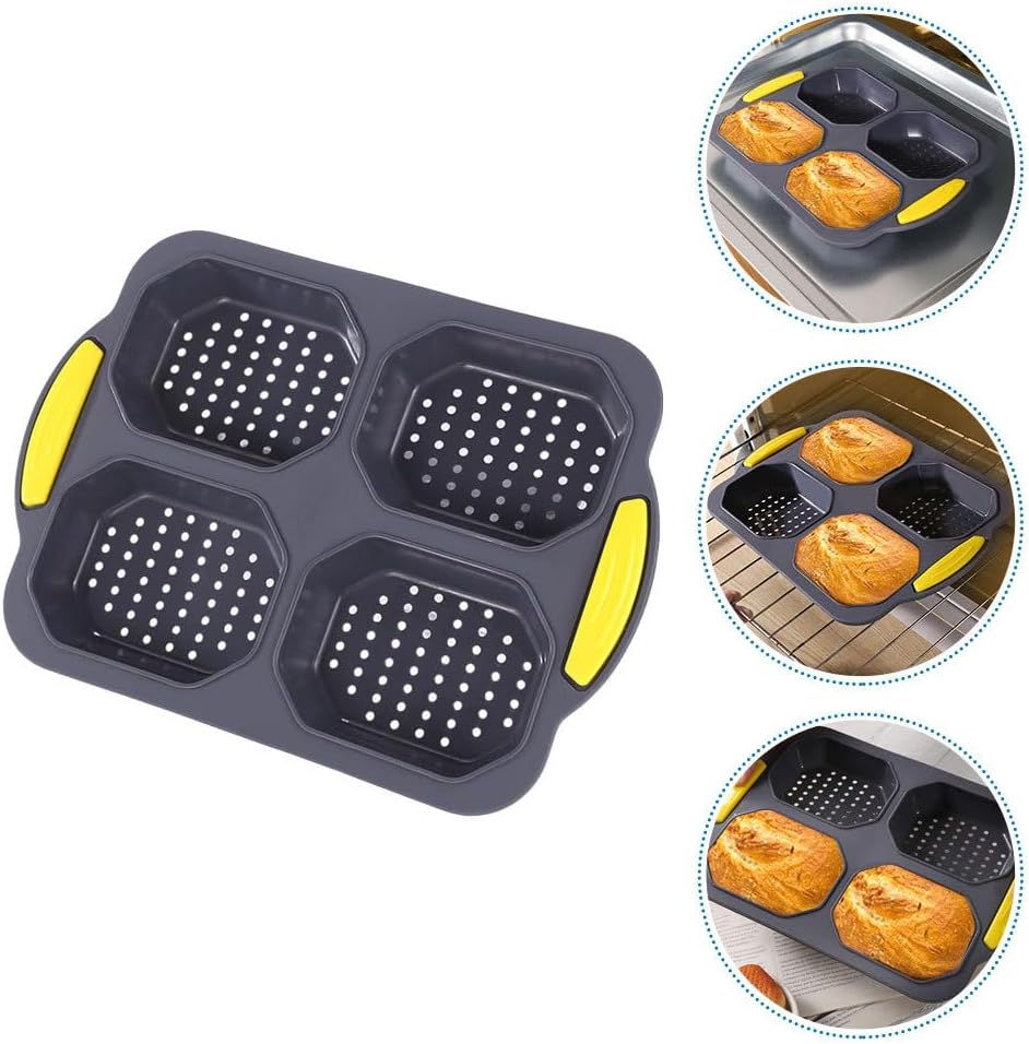 Besportble Antihaftbeschichtete Silikon Brotbackform Hamburger BröTchen Backform Wiederverwendbar Le