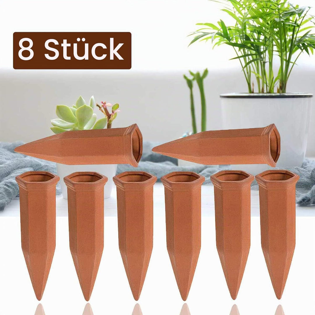 RoseFlower 8 Stücke Automatisch Keramische Bewässerung Set, Tonkegel Selbstbewässernde Spike Wassers