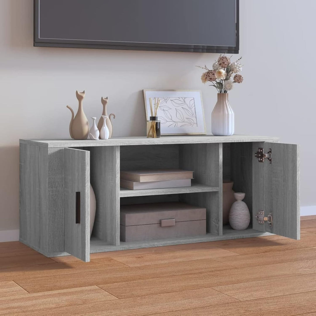 Tidyard TV Schrank mit 4 Fächer Lowboard TV Möbel Fernsehschrank Fernsehtisch TV Board Fernsehmöbel