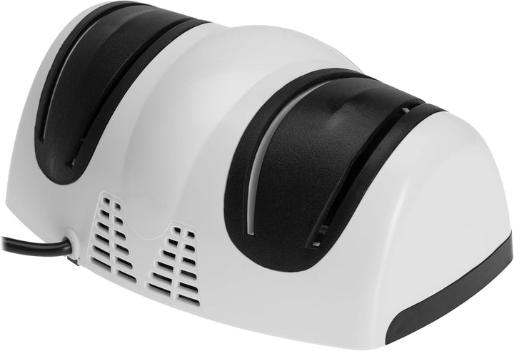 Adler AD 4518 Elektrischer Messerschärfer, 2 in 1, Schärfen und Polieren, 60 W, Weiss und Schwarz
