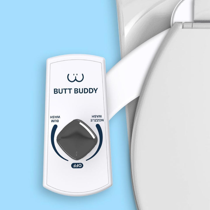BUTT BUDDY - Bidet Toilet Seat Attachment & Fresh Water Sprayer (Easy to Install, Universal Fit, No