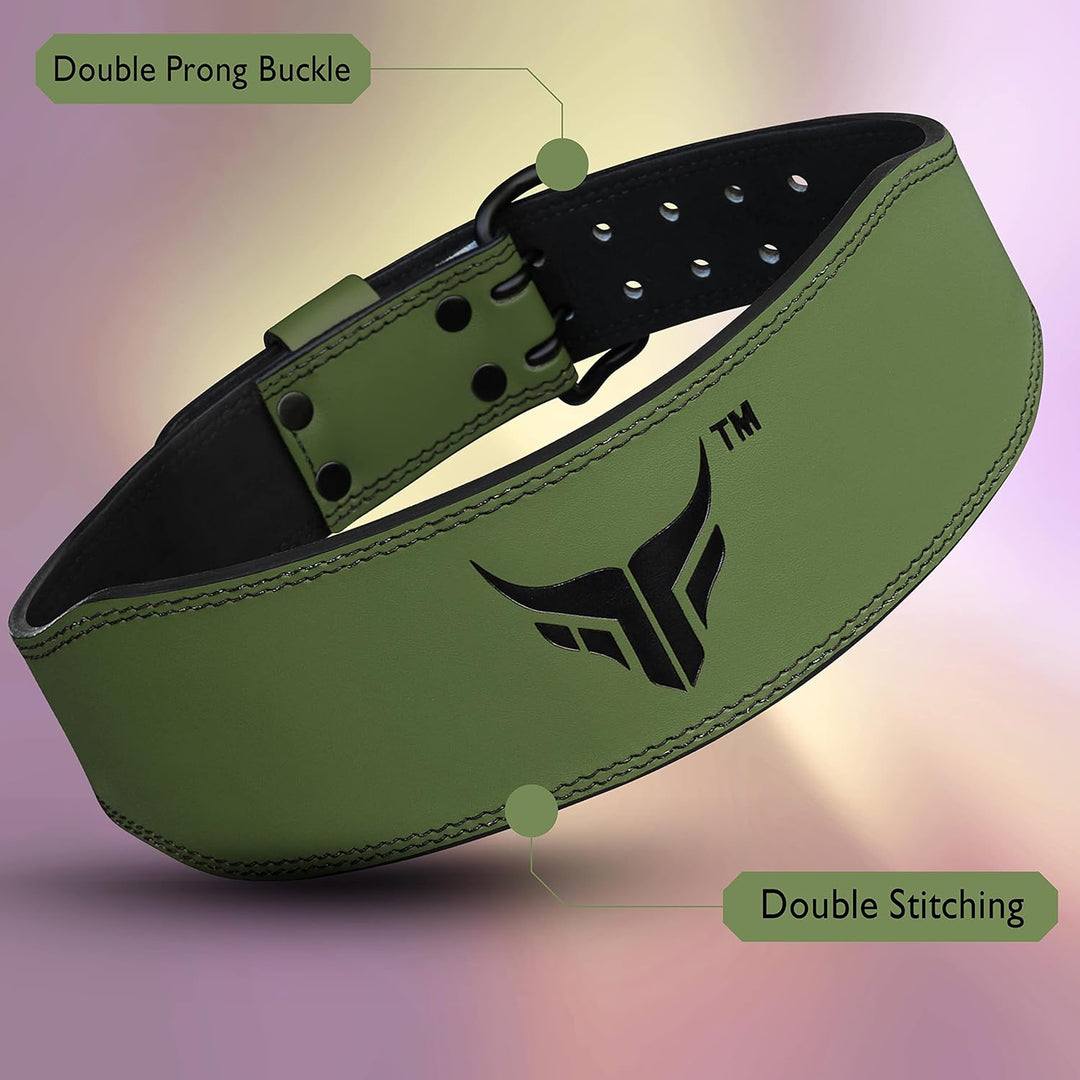Mytra Fusion Gym Belt 4 Zoll Gewichthebergürtel Ideal für Workout, Powerlifting, Rückenstütze Frauen