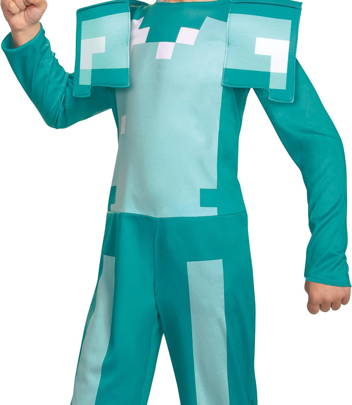 Disguise Offizielles Minecraft Kostüm Kinder Jungen Armour Kostüm Karneval Kostüm Minecraft Fasching