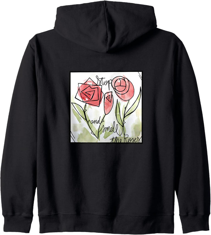 Stop Smell the Roses Stoppen Sie und riechen Sie die Rosen Kapuzenjacke