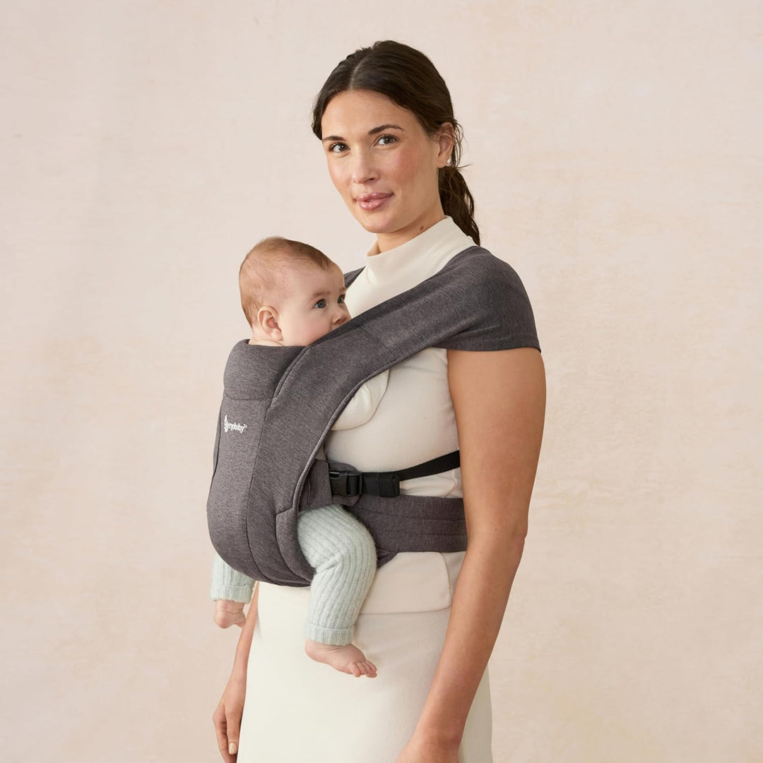 Ergobaby Babytrage für Neugeborene ab Geburt Extra Weich, Embrace Bauchtrage Baby-Tragetasche Ergono