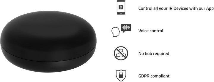 Hombli Smart IR Universal Fernbedienung für Smart Home | WLAN mit 360° Infrarotempfang & Zeitschaltu