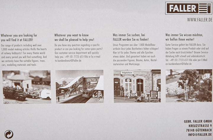 FALLER Auffahrts-Set Modellbausatz mit 75 Einzelteilen R1=193 mm I Modelleisenbahn Zubehör N Gleisbe
