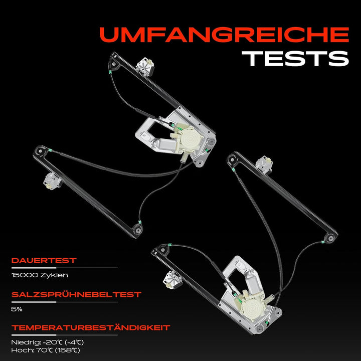 Frankberg 2x Fensterheber Mit Motor Vorne Links und Rechts Kompatibel mit 5er/5er Touring E39 Limous