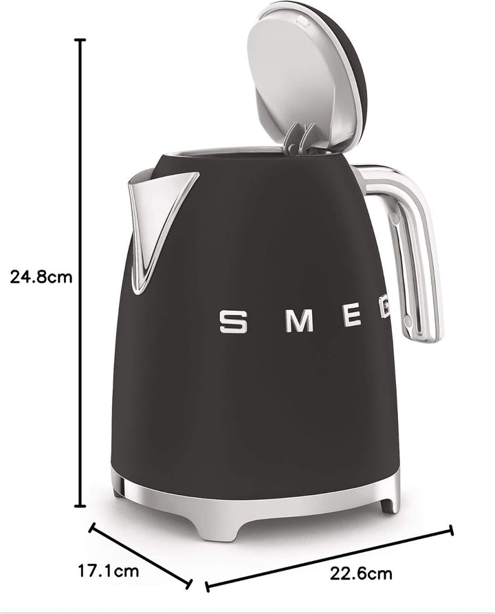 SMEG Wasserkocher 50' Style KLF03BLMEU Mattschwarz