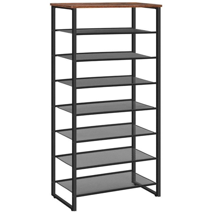 HOOBRO Schuhregal, 8-stöckige hoch Schuhschrank, Gro schmal Schuhablage, 21-28 Paar Schuhe, Stabil,