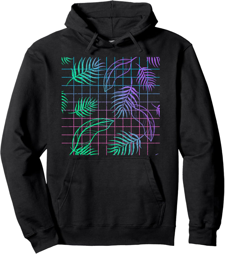 Sommerurlaub Synthwave Aesthetic 1990er Natur Vaporwave Pullover Hoodie