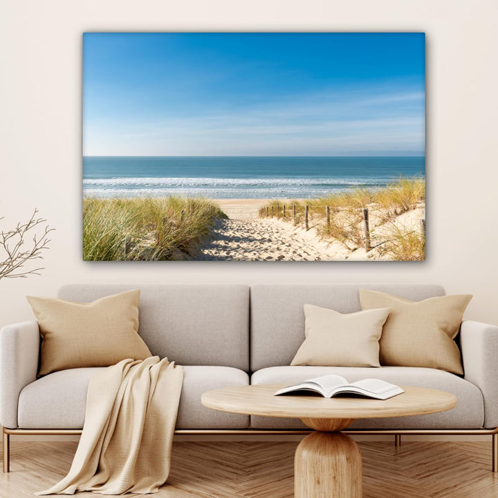 MuchoWow© Bild auf Leinwand Gross 120x80 cm XXL Schlafzimmer Bilder Wand Deko Wohnzimmer Modern Wand