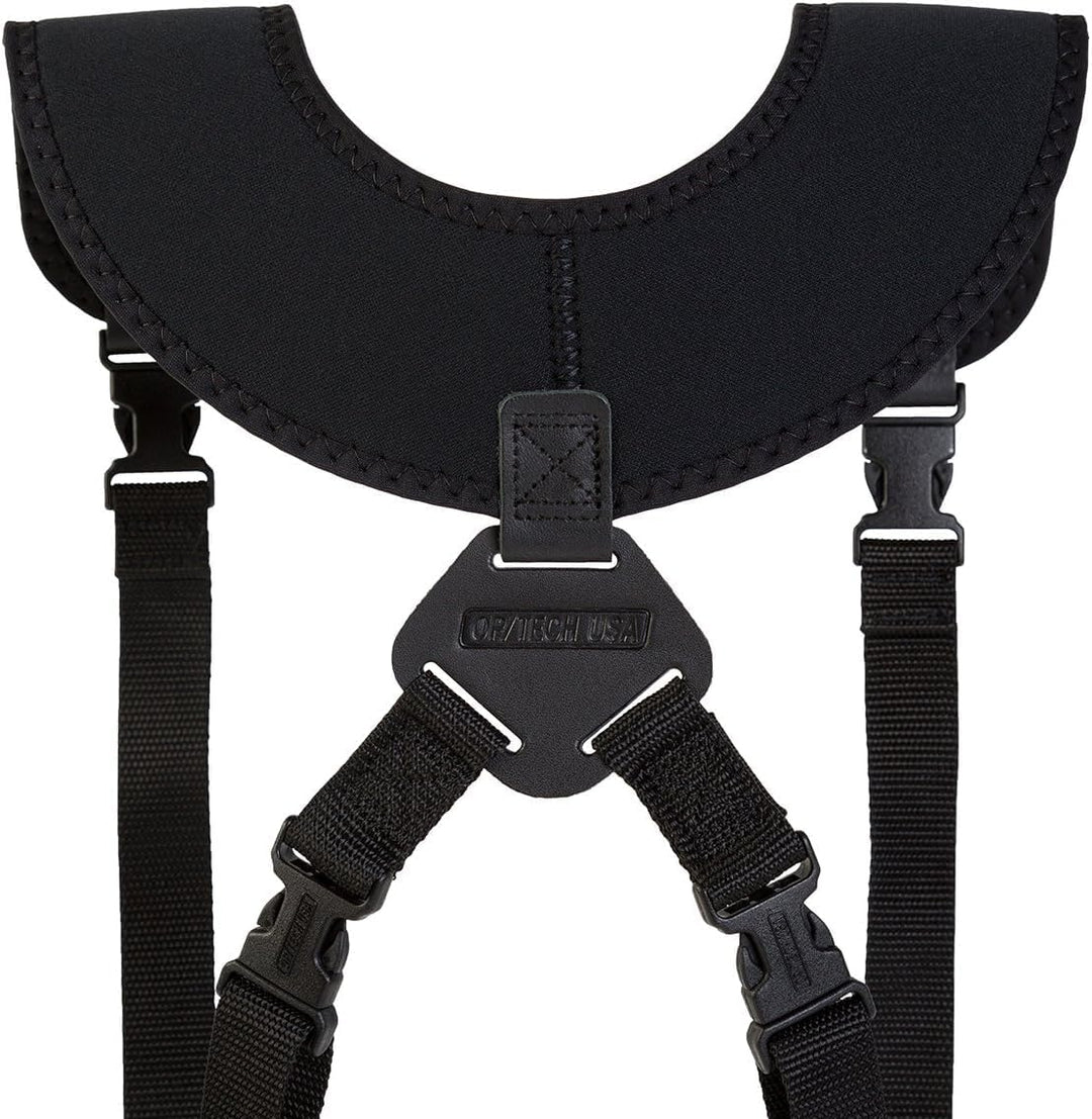 OP/TECH Double Sling Kamera-Geschirr (Halterung für 2 Kameras, Neopren) Schwarz Einzeln, Einzeln