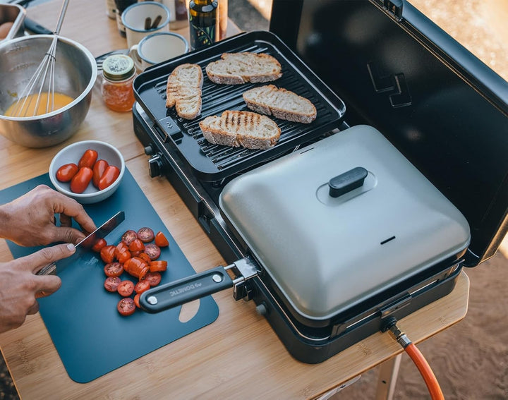Cadac - Universelle gerippte Grillplatte - Aluminium - Grillzubehör - Camping Kochen - Barbecue - Sc