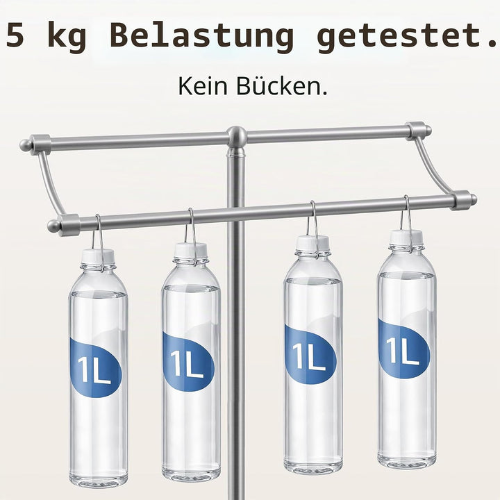 KES Handtuchhalter Stehend, freistehender Handtuchständer Bad mit 3-Fach verstärkter Marmorbasis, 2-