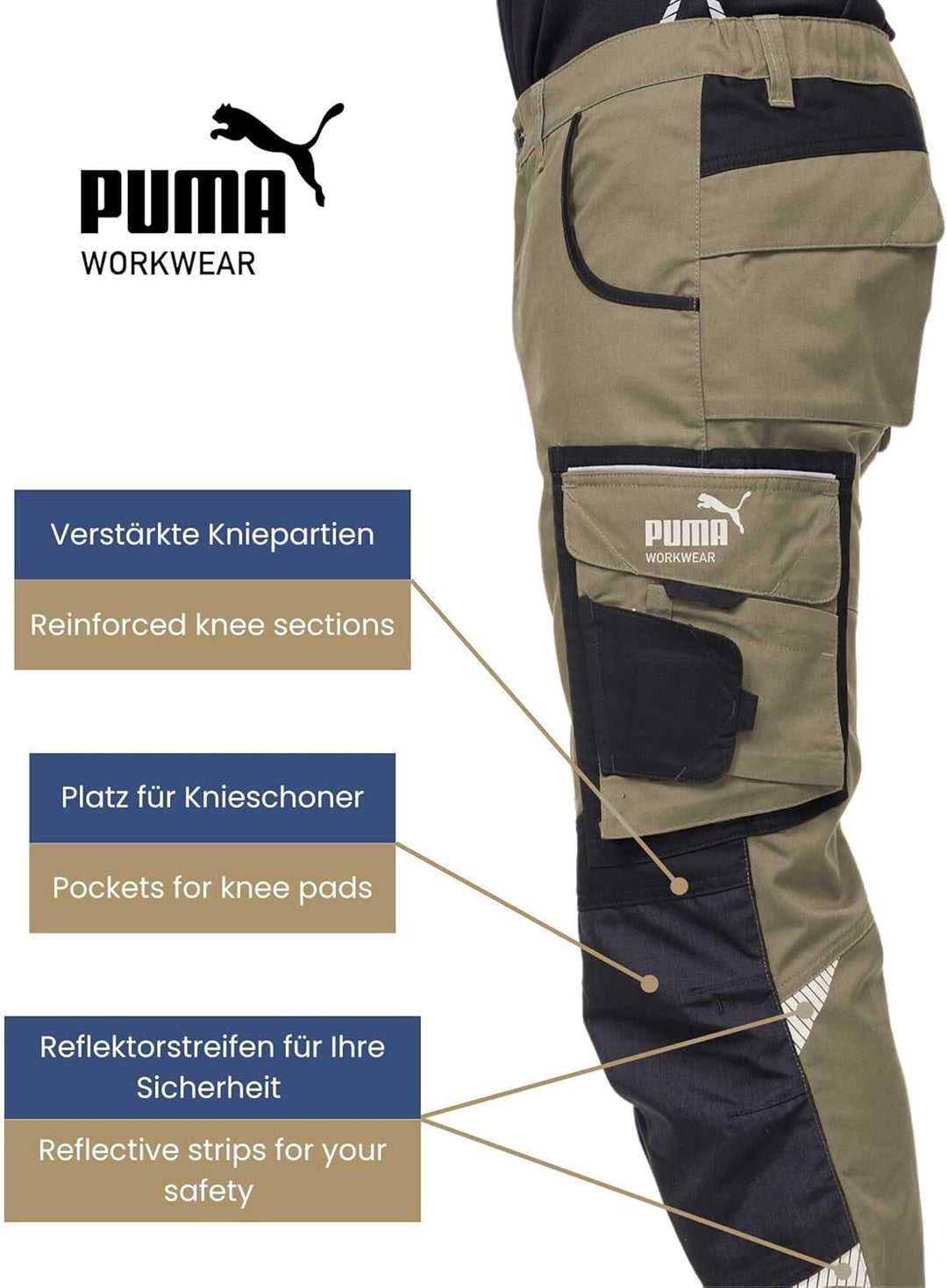 Puma Workwear Precision X - Arbeitshose Herren - Premium Arbeitskleidung mit vielen Taschen und vers