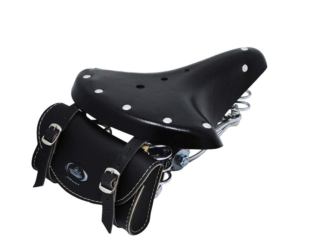 Cucuba® Satteltasche Montegrappa Fahrradtasche Unisex 100% Made in Italy + Fahrrad Sattel Retro Mode
