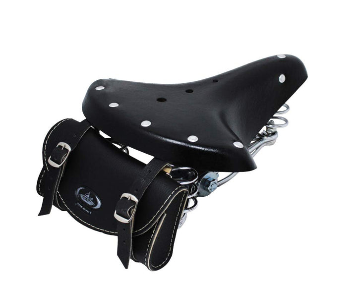 Cucuba® Satteltasche Montegrappa Fahrradtasche Unisex 100% Made in Italy + Fahrrad Sattel Retro Mode