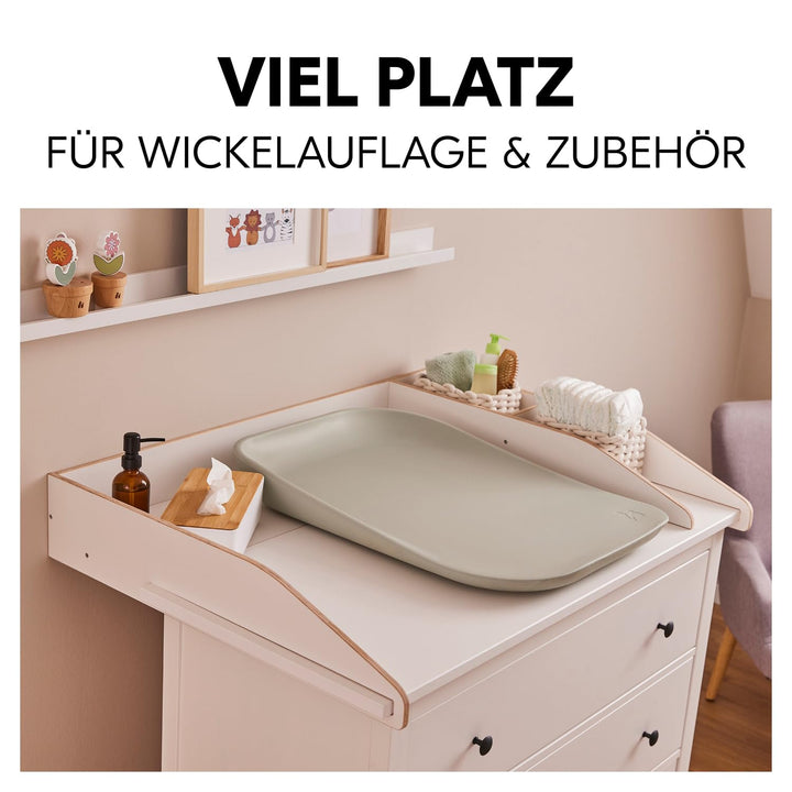 hauck Combine N Change, Weiss - Wickelaufsatz für Kommoden 108 x 50 cm z.B. IKEA Hemnes Kommode, Wic