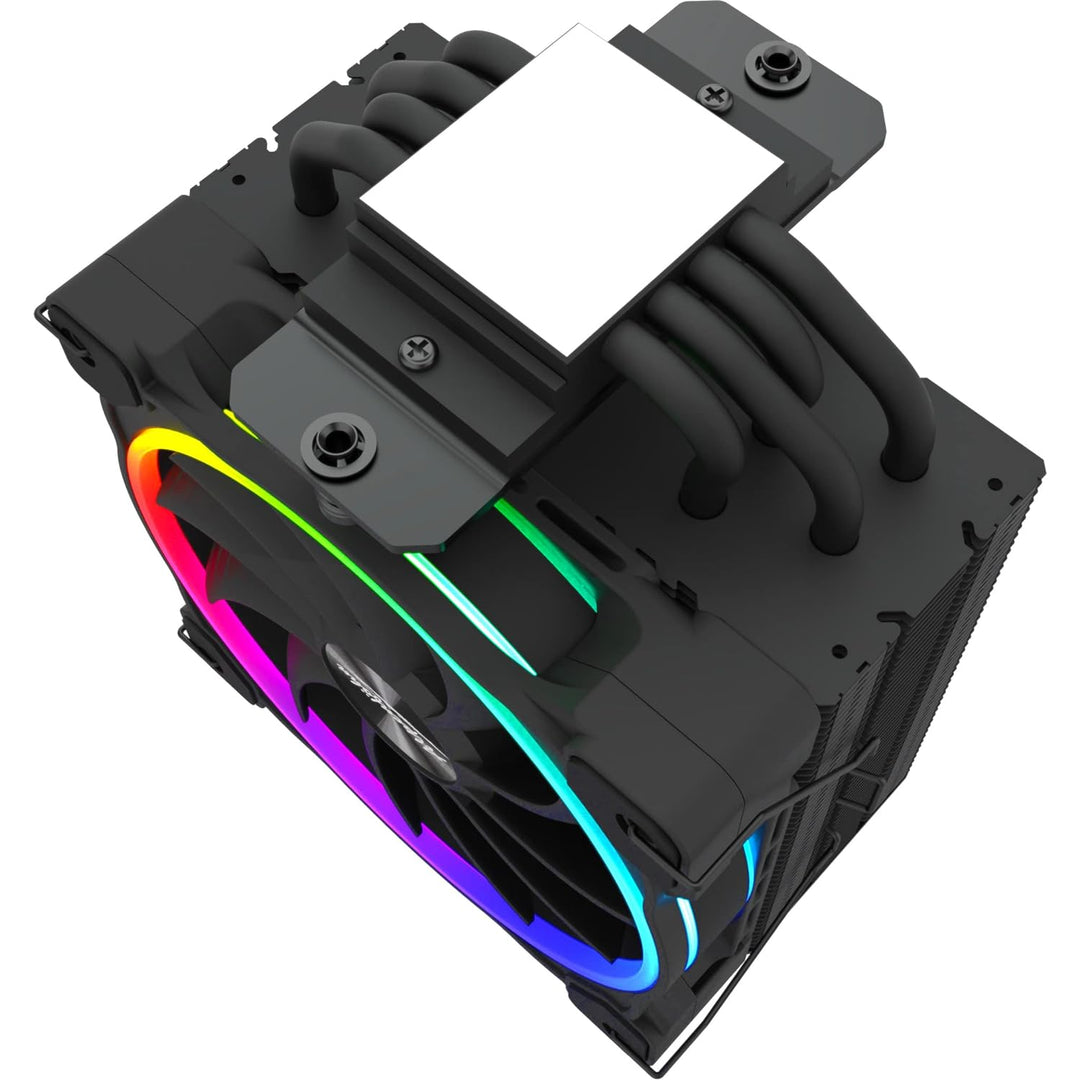 Alpenföhn Dolomit Advanced 120mm, CPU Kühler mit RGB-Lüfter für Effiziente Kühlung, Komplett Schwarz