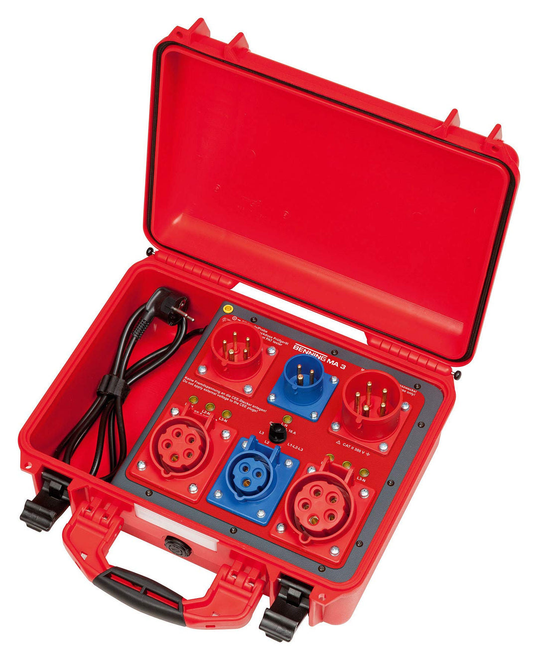 BENNING MA 3, Messadapter zur passiven Prüfung von 1- und 3-phasigen Betriebsmitteln bis 32 A, 04415