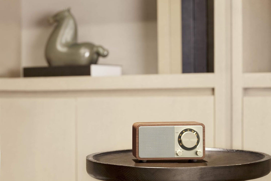 Sangean WR-7 tragbares Desktop-Radio (FM-RDS-Tuner, Bluetooth, AUX-In, integrierter Lautsprecher, Ak